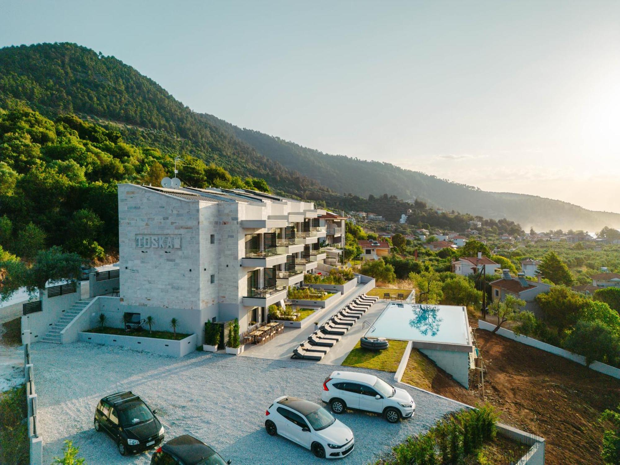 Toska Tower Aparthotel Chrysi Ammoudia Exterior foto